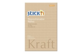 KRAFT NOTES WITH LINES HOPAX 150x101mm